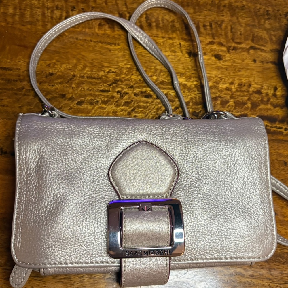 Isaac Mizrahi Metallic Crossbody Bag
